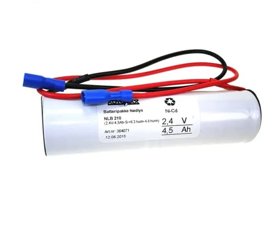 NLB 210 (2,4V-4,5Ah-S-+6,3 hunn-4,8 hunn) – bilde 1 av 3