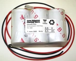 NLB 310 (3,6V4,5Ah-R- +2,9mm fl.hunn) – bilde 1 av 2