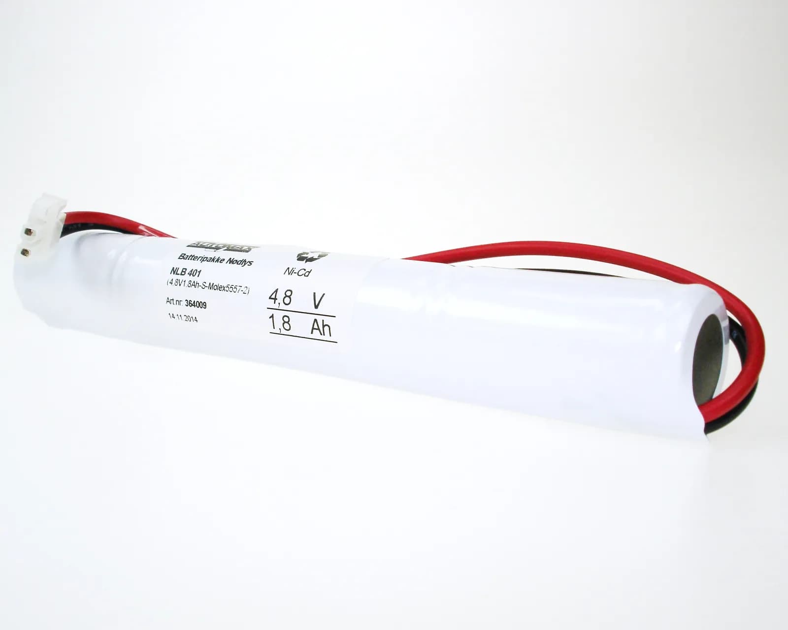 NLB 401 (4,8V1,8Ah-S-Plugg 12) – bilde 1 av 2