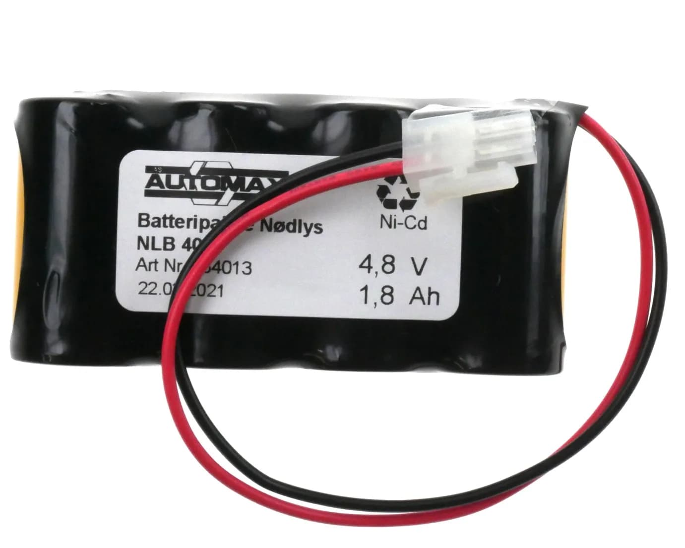 NLB 403 (4,8V1,8Ah-R-Plugg 12) – bilde 1 av 3