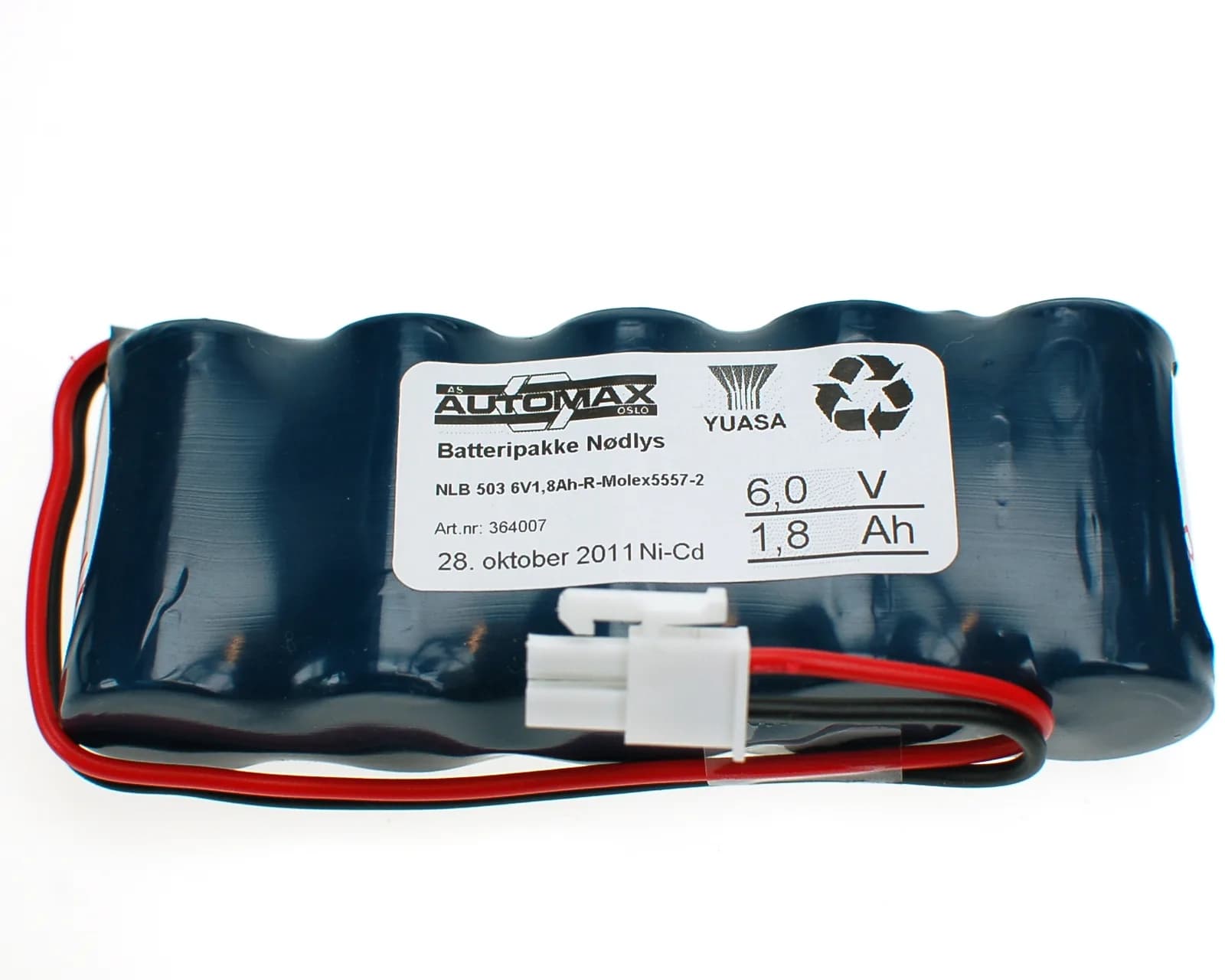 NLB 503 (6V1,8Ah-R-Plugg 12) – bilde 1 av 2