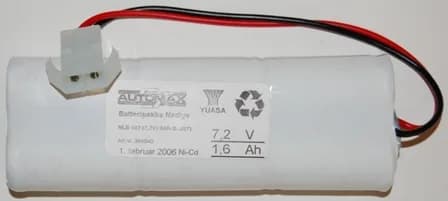 NLB 602 (7,2V1,8Ah-Sx2-Plugg 22) – bilde 1 av 3