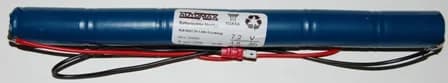 NLB 605(7,2V-1,8Ah-S-Ledning-4,8mm) – bilde 1 av 2