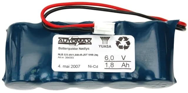 NLB 525 (6V1,8Ah-R-Plugg 13) – bilde 1 av 2