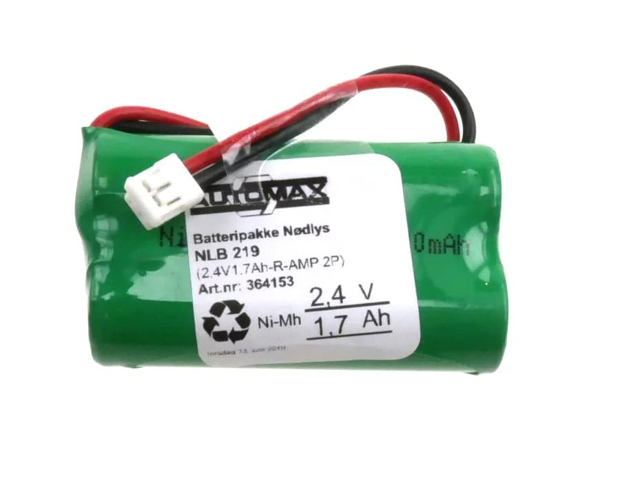 NLB 219 (2,4V1,7Ah-R-Plugg 30) – bilde 1 av 2