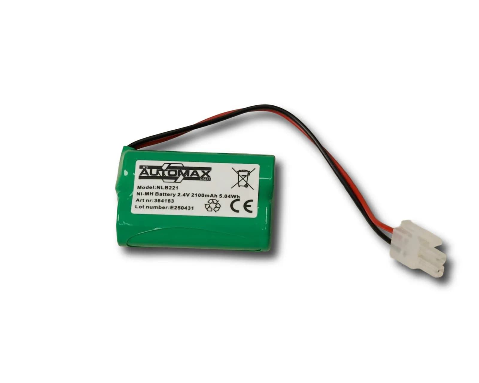 NLB 221 (2,4V-2,1 Ah-R-Plugg 12) – bilde 1 av 2