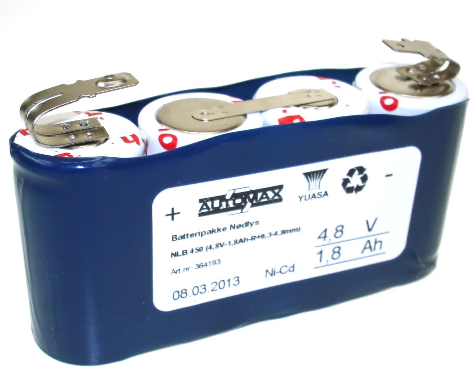 NLB 450 (4,8V-1,8Ah-R+6,3-4,8mm) – bilde 1 av 3
