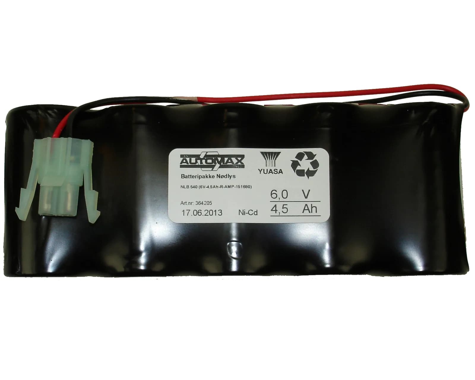 NLB 540 (6V-4,5Ah-R-Plugg 15) – bilde 1 av 2