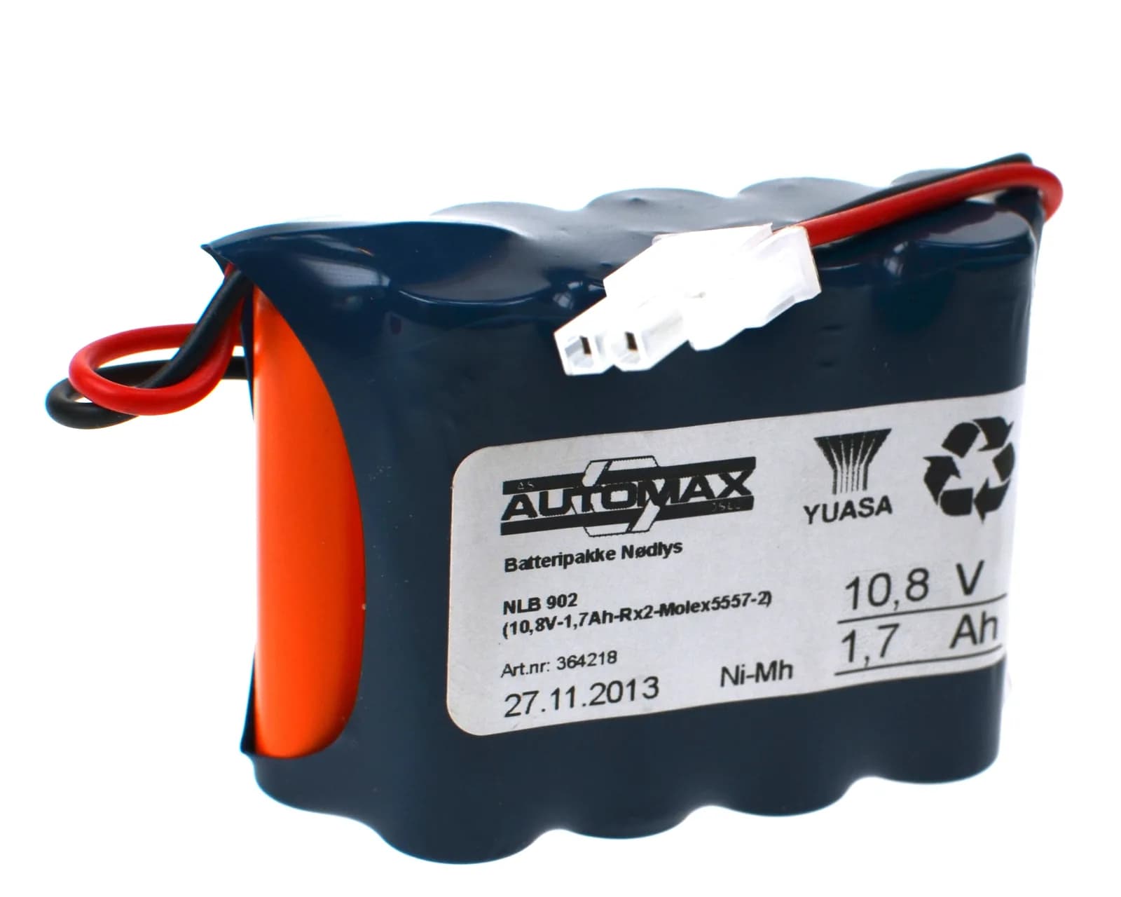 NLB 902 (10,8V-1,7Ah-Rx2-Plugg 12) – bilde 1 av 2