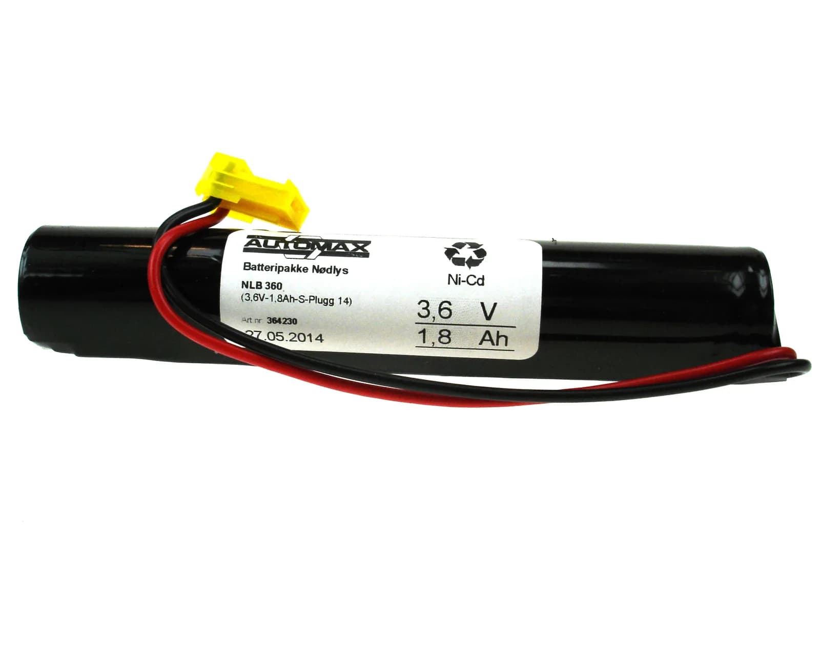 NLB 360 (3,6V-1,8Ah-S-Plugg 14) – bilde 1 av 2