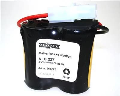 NLB 227 (2,4V1,8Ah-R-Plugg 22) – bilde 1 av 2