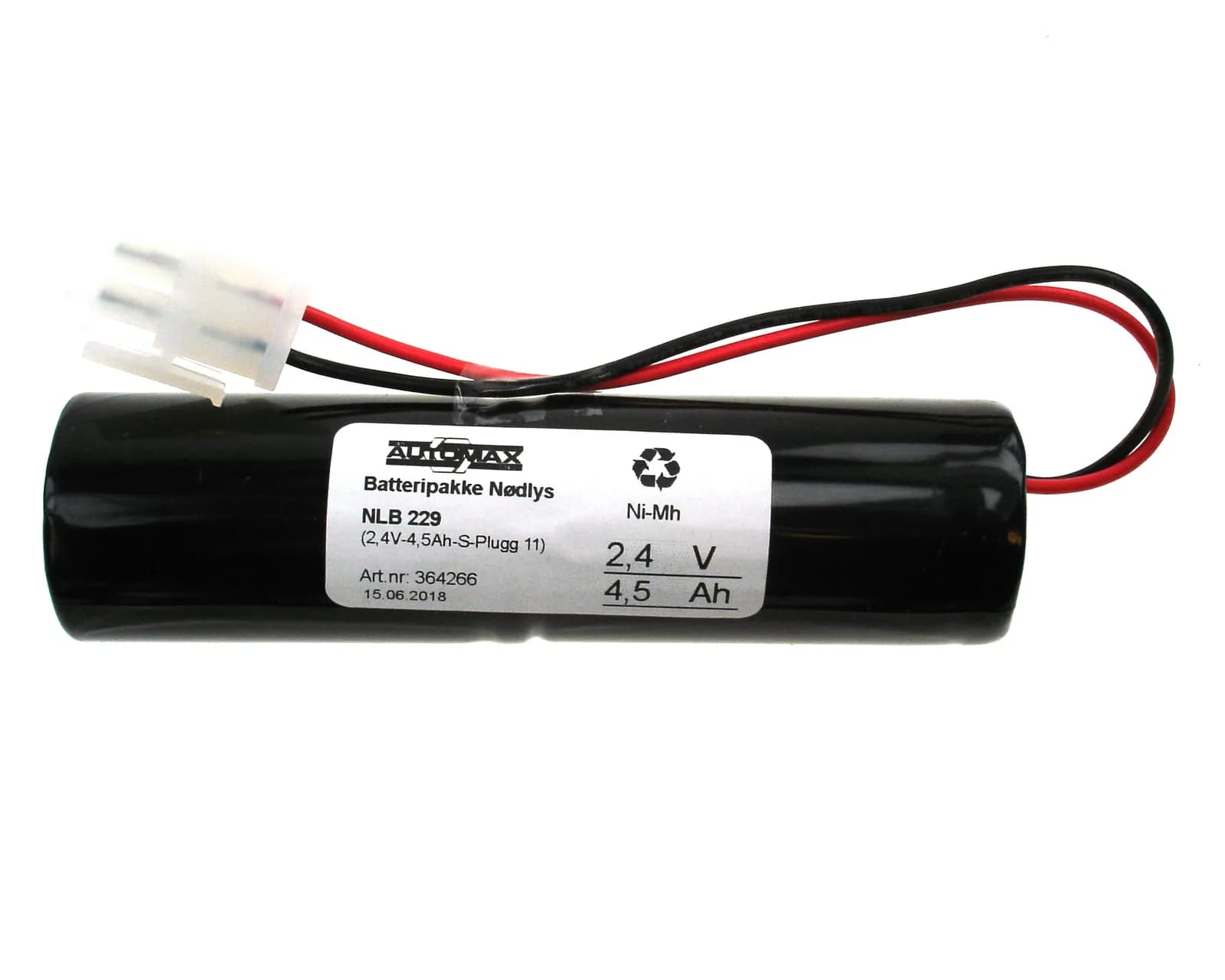 NLB 229 (2,4V-4,5Ah-S-Plugg 11) – bilde 1 av 3