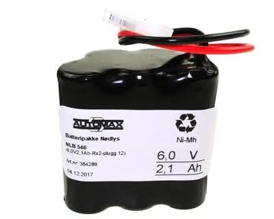 NLB 546 (6V-2,1Ah-2xR-Plugg 12) – bilde 1 av 2