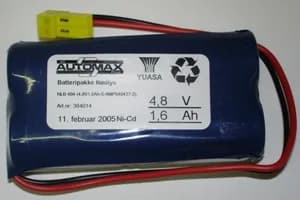 NLB 404 (4,8V1,8Ah-Sx2-Plugg 14) – bilde 1 av 2