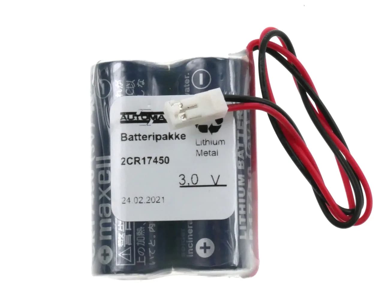LBP Maxell 2CR17450 hvit plugg – bilde 1 av 2