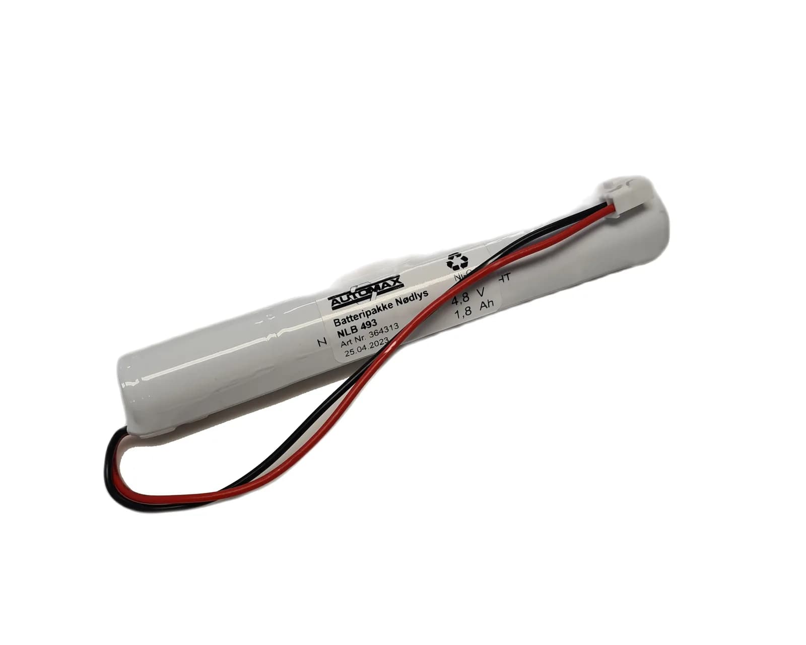 NLB 493 (4,8V1,8Ah-S-Plugg 13-Polvent) – bilde 1 av 2