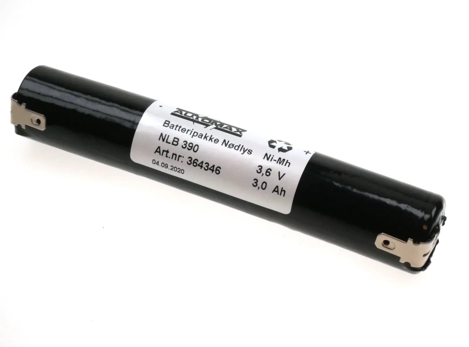 NLB 390 (3,6V3,0Ah-S-Fl.-+4,8) – bilde 1 av 3