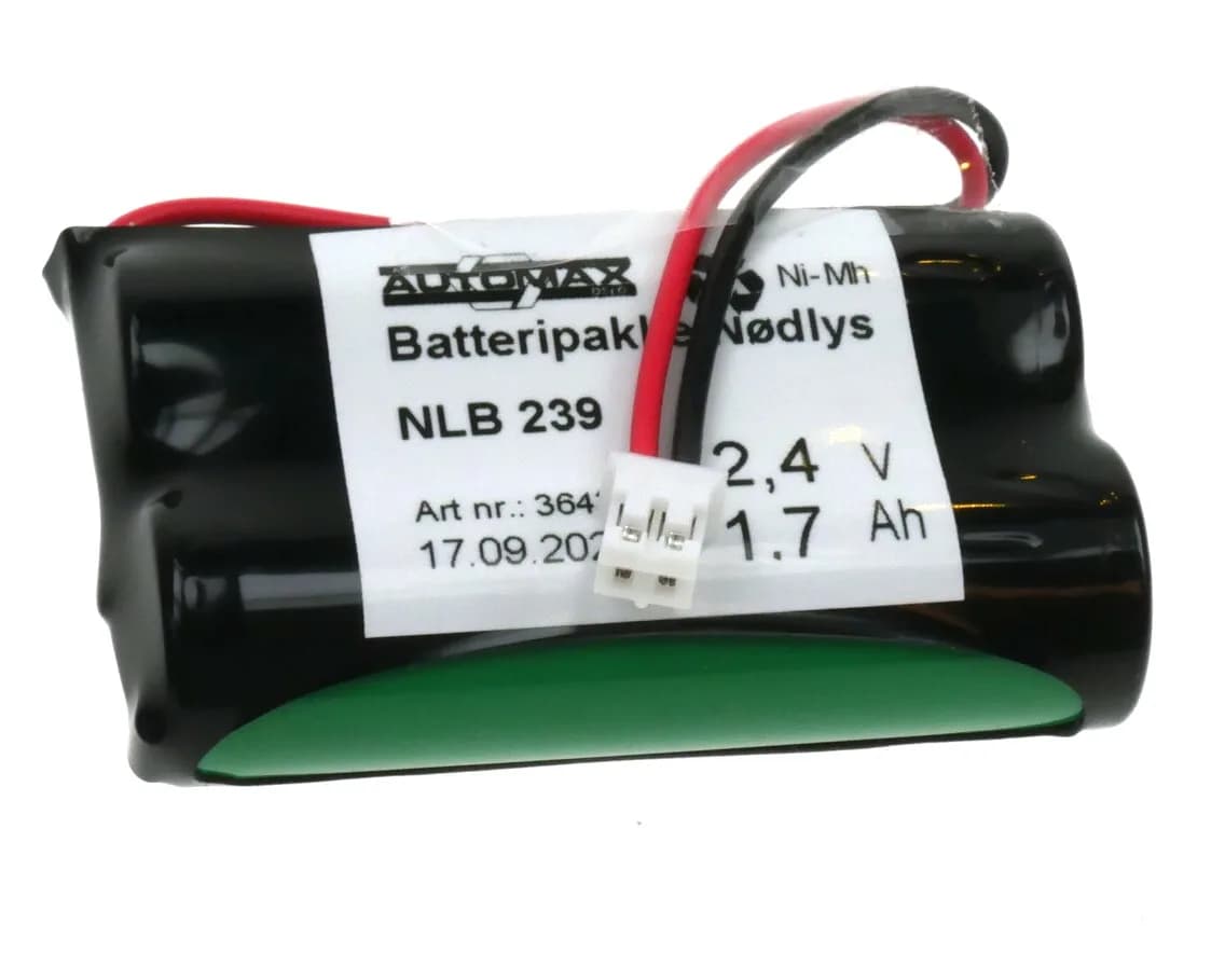 NLB 239 (2,4V1,7Ah-R-Plugg 29 Polvent) – bilde 1 av 2