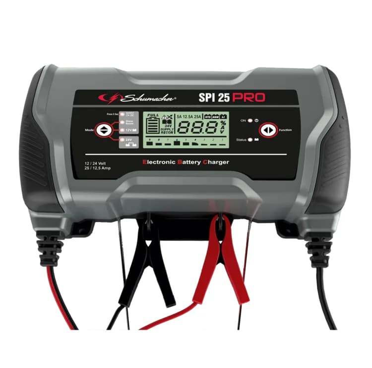 SPI25 PRO 12/24V-25/12,5A Multifunksjons Lader strømforsyning