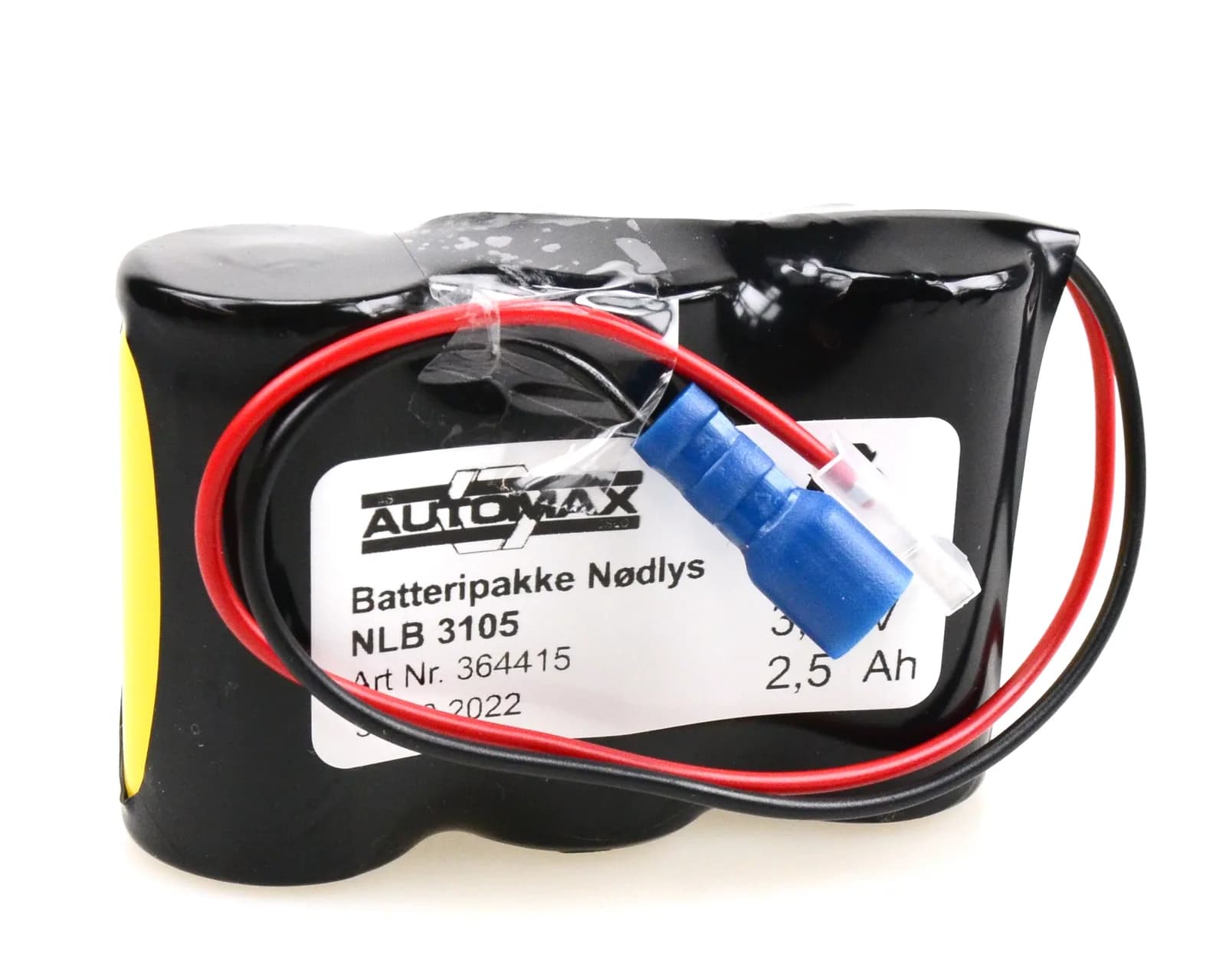 NLB 3105 (3,6V-2,5Ah-R-Plugg +70-72) – bilde 1 av 2