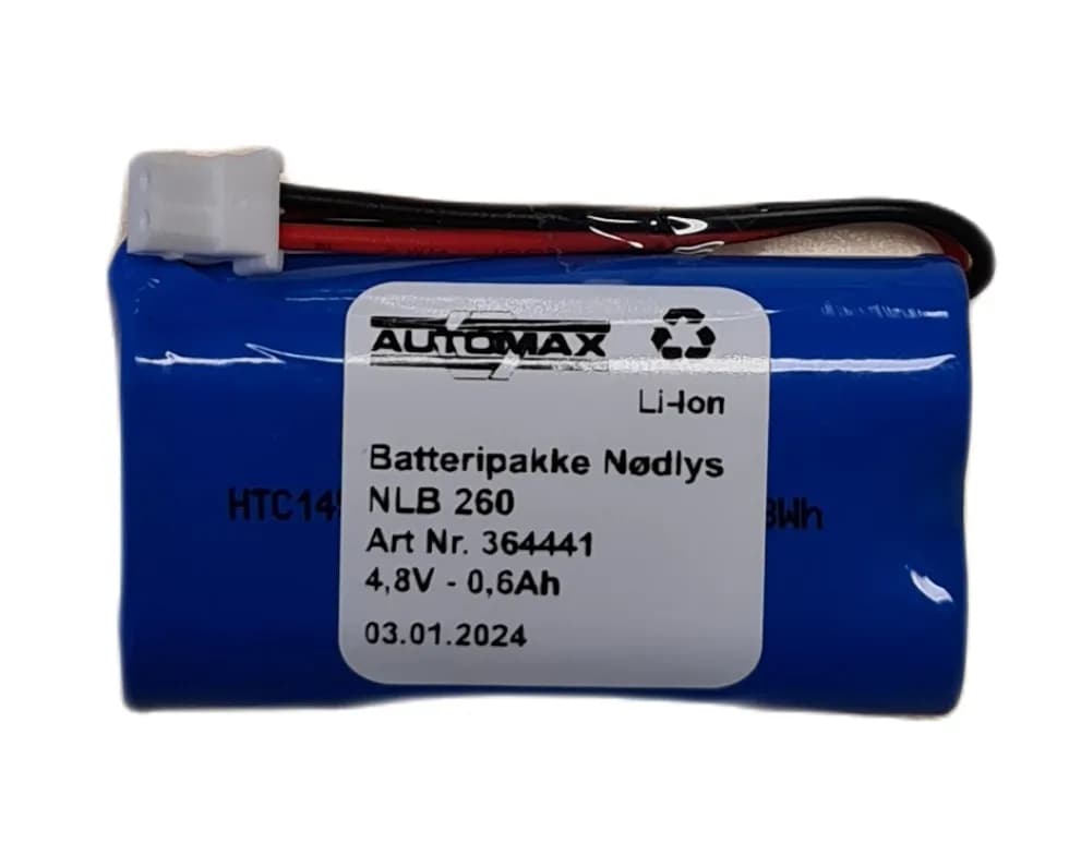 NLB 260 (4,8V-0,6Ah-R-Plugg 34) – bilde 1 av 2