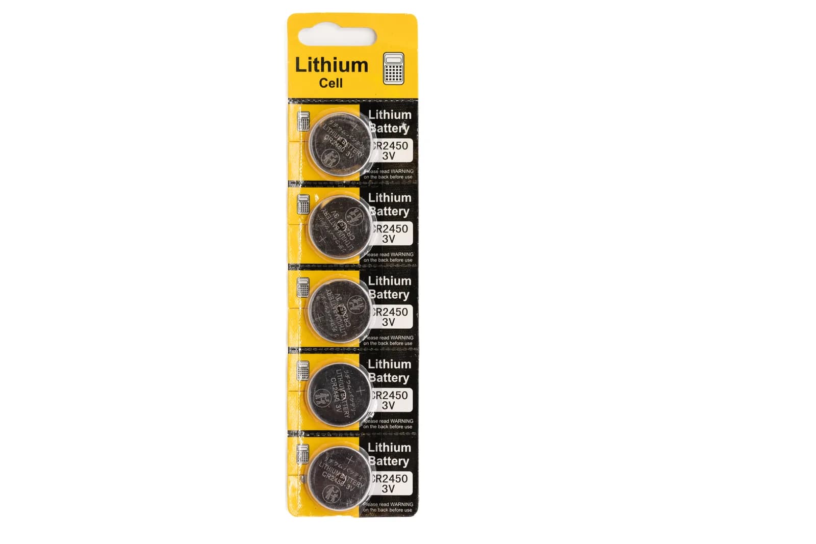 CR2450 3.0V 600MAH Blister - 5 stk – bilde 1 av 2