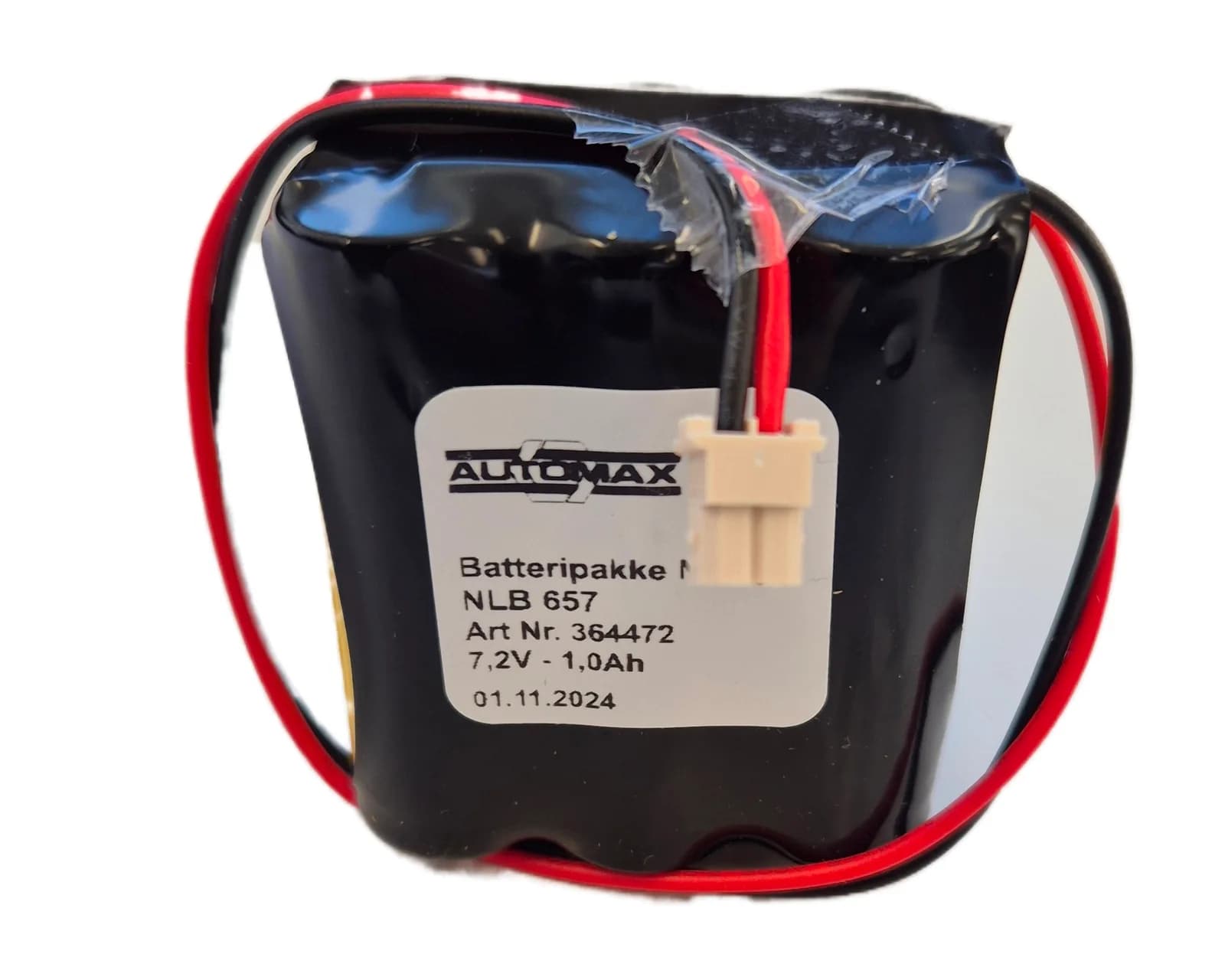 NLB 657 (7,2V-1,0AH 2R Plugg 34) – bilde 1 av 2