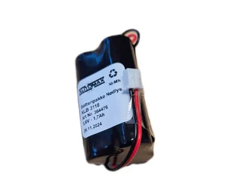 NLB 3118 (3,6V1,7Ah-R-trekant-Plugg 33 polvent)