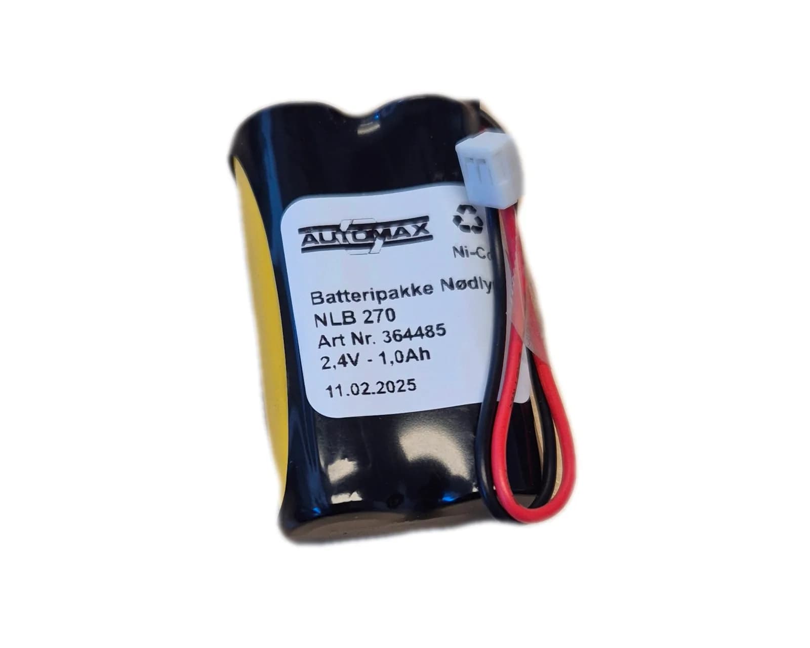 NLB 270 (2,4V1,0Ah-R-Plugg 30) – bilde 1 av 2