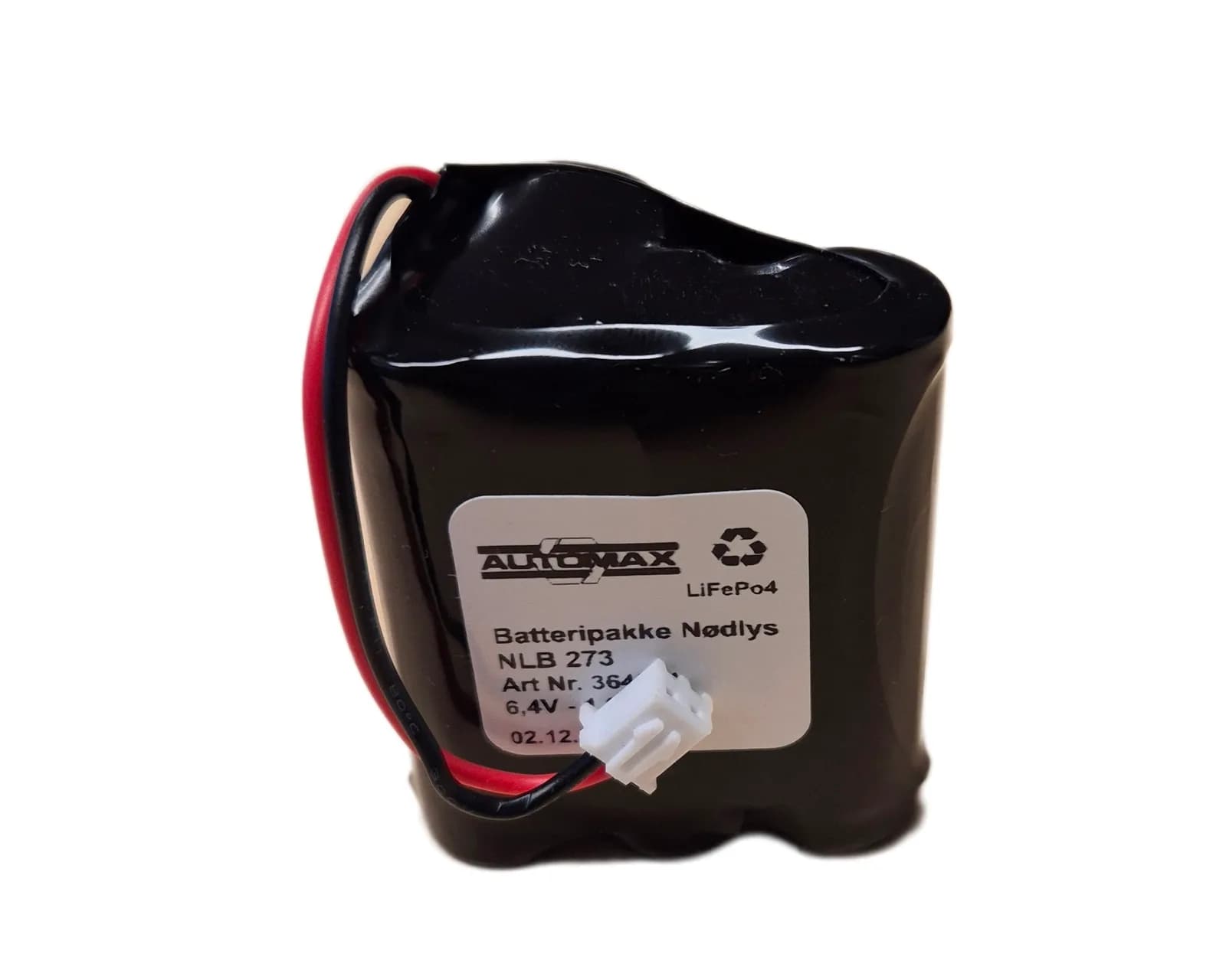 NLB 273 (6,4V-1,2Ah-R-Plugg 33 polvent) – bilde 1 av 2