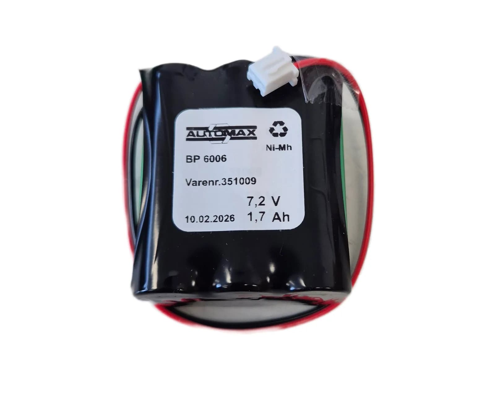 BP 6006 (7,2V1,7Ah-Rx2-Plugg 33) – bilde 1 av 2